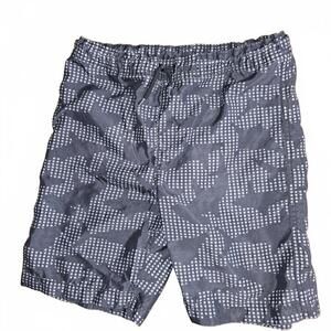 Boy's Casual Elastic Waist Swim Shorts with Drawstring